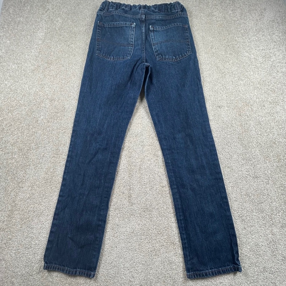 Childrens Place Straight Leg Jeans Dark Wash Denim Size 16 Elastic Waist 0970 - Picture 6 of 8